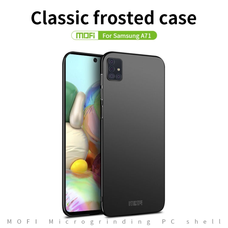 For Galaxy A71 MOFI Frosted PC Ultra-thin Hard Case(Gold) - Galaxy Phone Cases by MOFI | Online Shopping South Africa | PMC TechLife