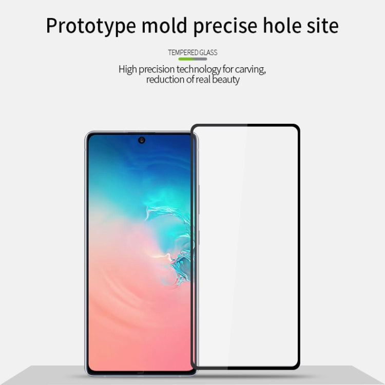 For Galaxy A91 / S10 Lite MOFI 9H 2.5D Full Screen Tempered Glass Film(Black) - Galaxy Tempered Glass by MOFI | Online Shopping South Africa | PMC Jewellery