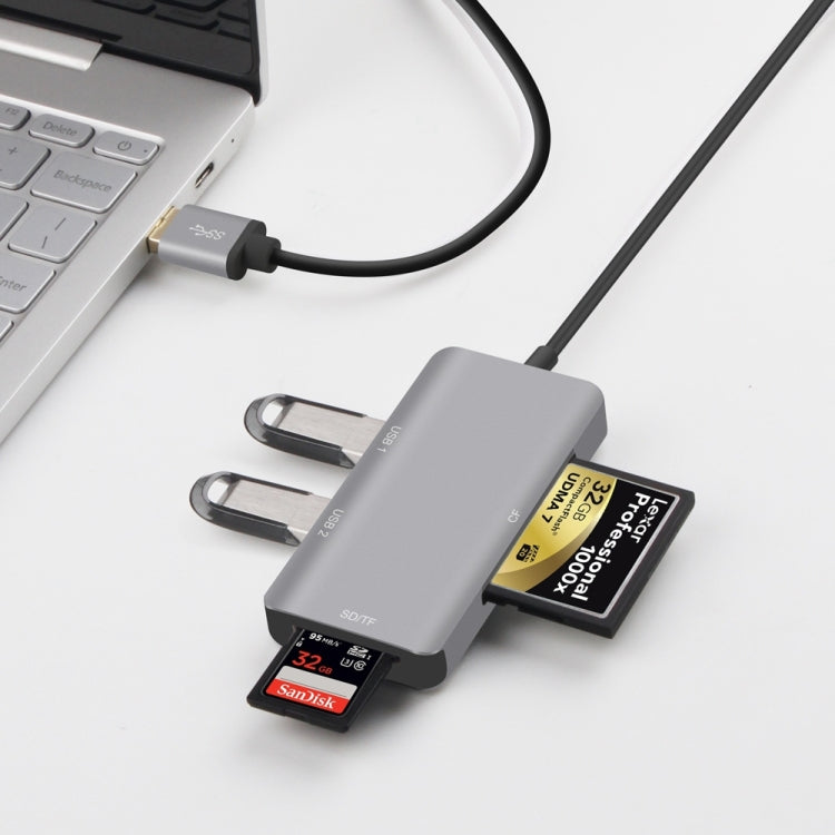 Onten 8107 USB3.0 HUB with CF SD TF Card Reader - free shipping - PMC Jewellery - Order now!