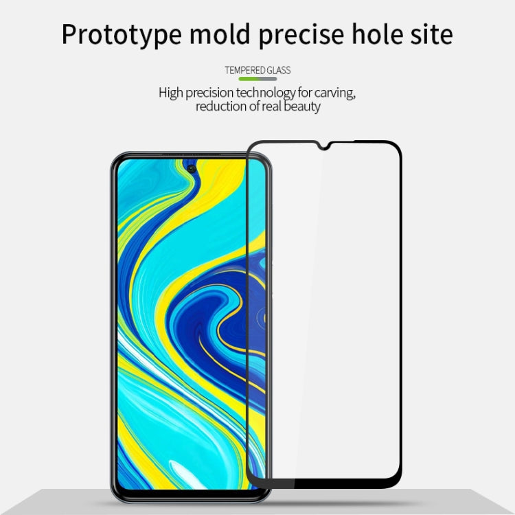 For Xiaomi Redmi Note 9 MOFI 9H 2.5D Full Screen Tempered Glass Film(Black) -  by MOFI | Online Shopping South Africa | PMC Jewellery