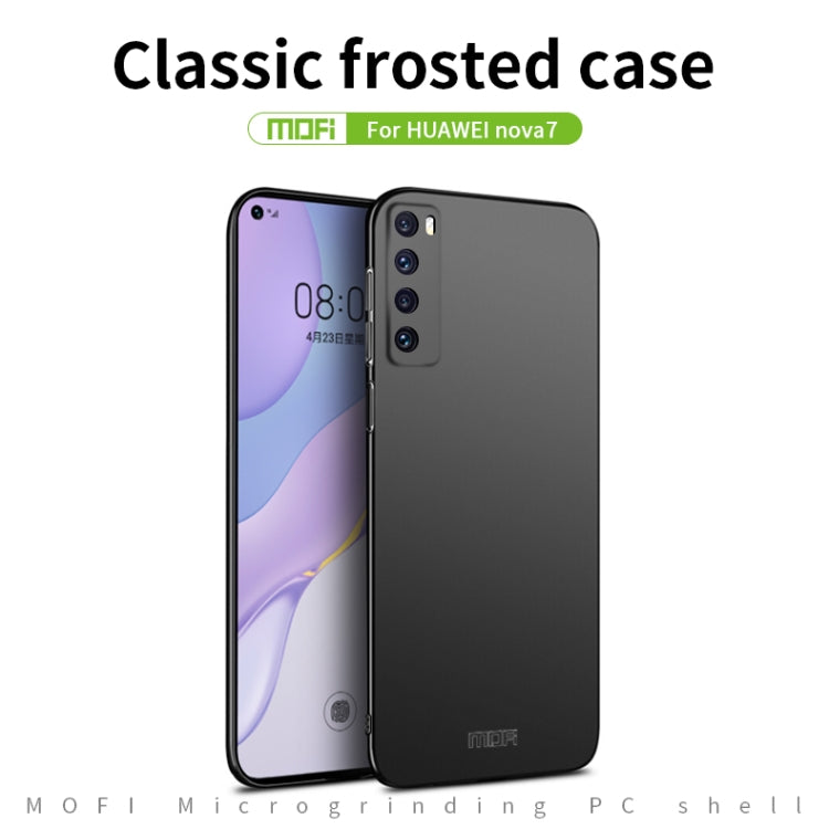 For Huawei Nova 7 MOFI Frosted PC Ultra-thin Hard Case(Black) - Huawei Cases by MOFI | Online Shopping South Africa | PMC TechLife | Buy Now Pay Later Mobicred