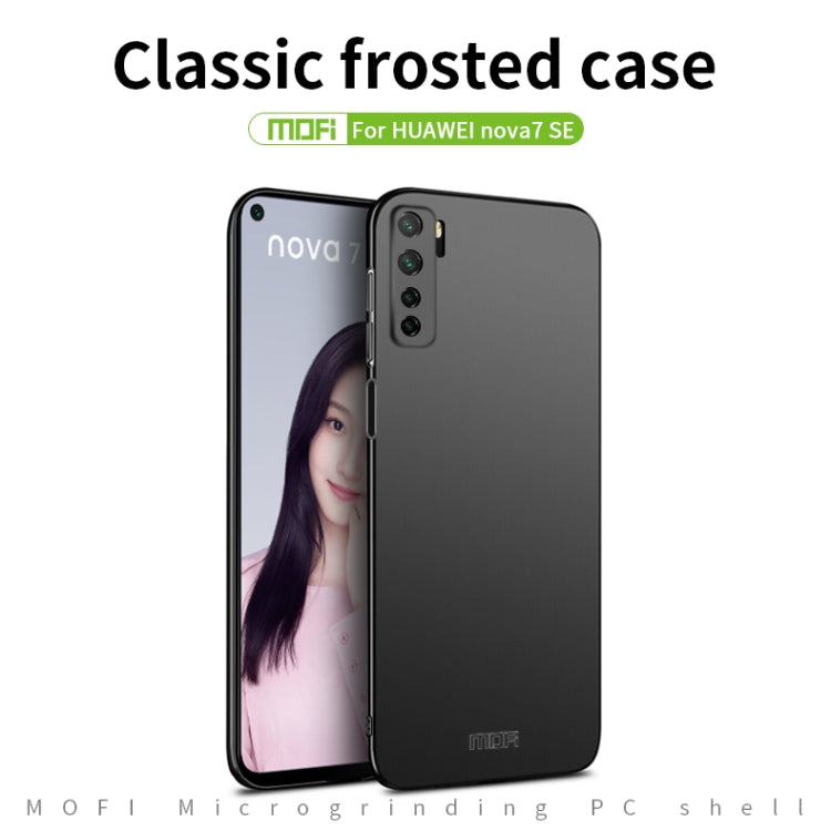 For Huawei Nova 7 SE MOFI Frosted PC Ultra-thin Hard Case(Black) - Huawei Cases by MOFI | Online Shopping South Africa | PMC TechLife | Buy Now Pay Later Mobicred