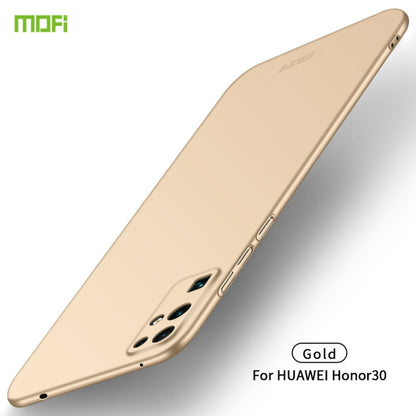 For Huawei Honor 30 MOFI Frosted PC Ultra-thin Hard Case(Gold) - Honor Cases by MOFI | Online Shopping South Africa | PMC Jewellery