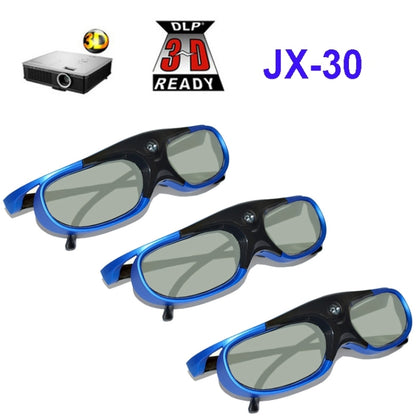 Active Shutter Rechargeable 3D Glasses Support 96HZ/120HZ/144HZ For XGIMI Z4X Z5 H1 JmGo G1 G3 X1 BenQ Acer & DLP LINK Projector - VR Headset by PMC Jewellery | Online Shopping South Africa | PMC Jewellery