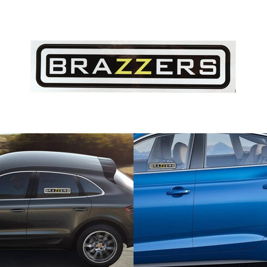 10 PCS  BRAZZERS Car Sticker Auto Decals foe Car Styling, Size: 4.9x22.5cm - Decorative Sticker by PMC Jewellery | Online Shopping South Africa | PMC Jewellery | Buy Now Pay Later Mobicred