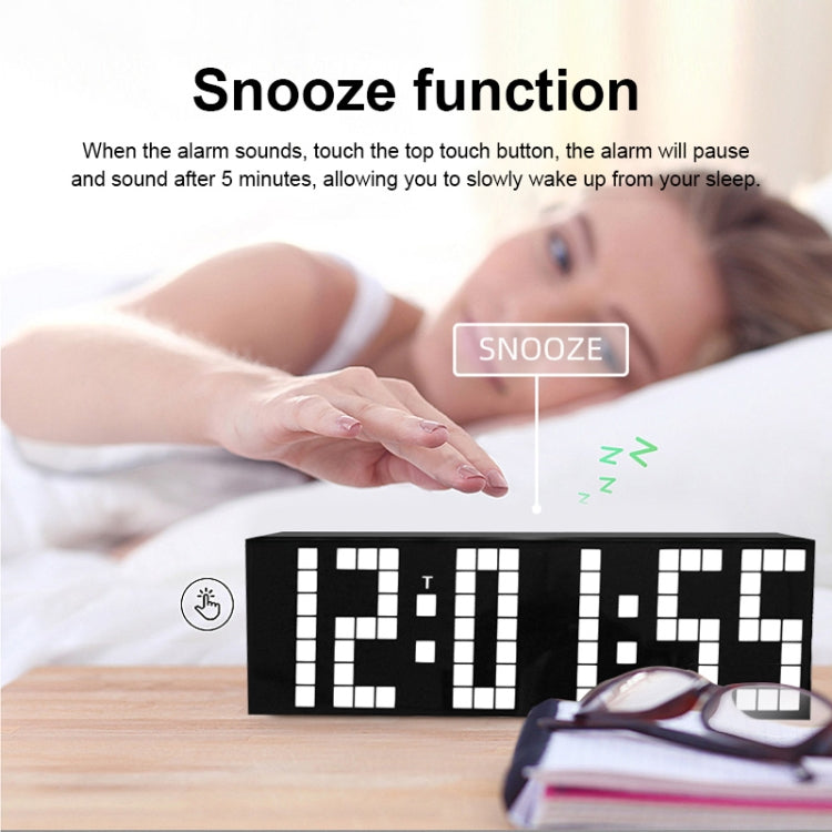 Digital Electronic Alarm Clock Creative LED Desk Clock US Plug, Style:4 Digits 7 Segments(Blue Light) - Alarm Clocks by PMc TechLife | Online Shopping South Africa | PMc TechLife | Buy Now Pay Later Mobicred