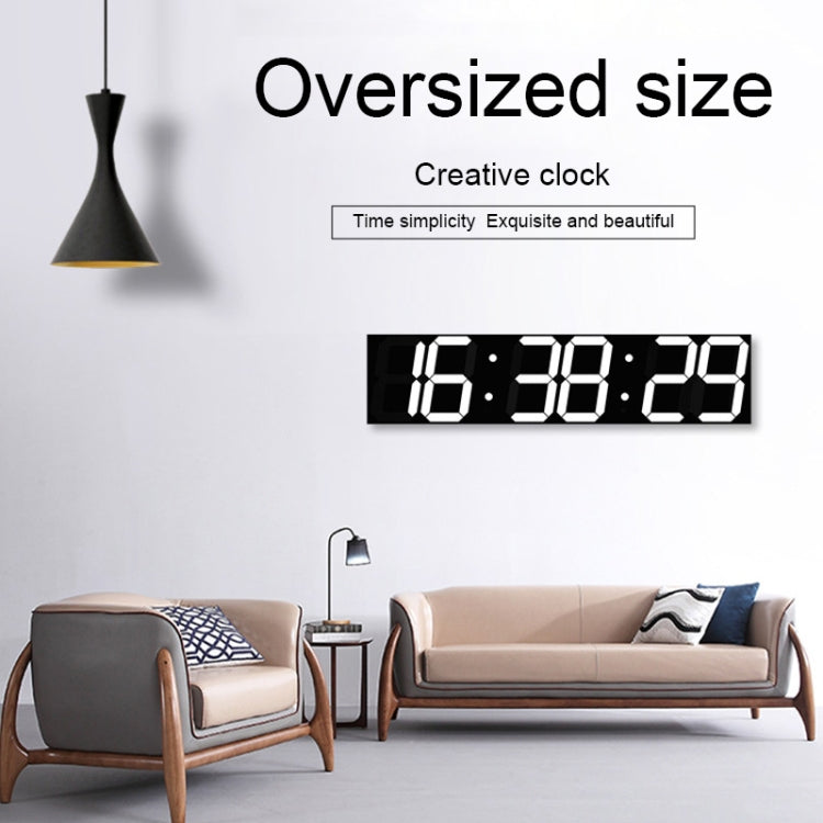 Multifunctional LED Wall Clock Creative Digital Clock, Style:Hollow Remote Control(Blue Font) - Wall Clock by PMc TechLife | Online Shopping South Africa | PMc TechLife | Buy Now Pay Later Mobicred