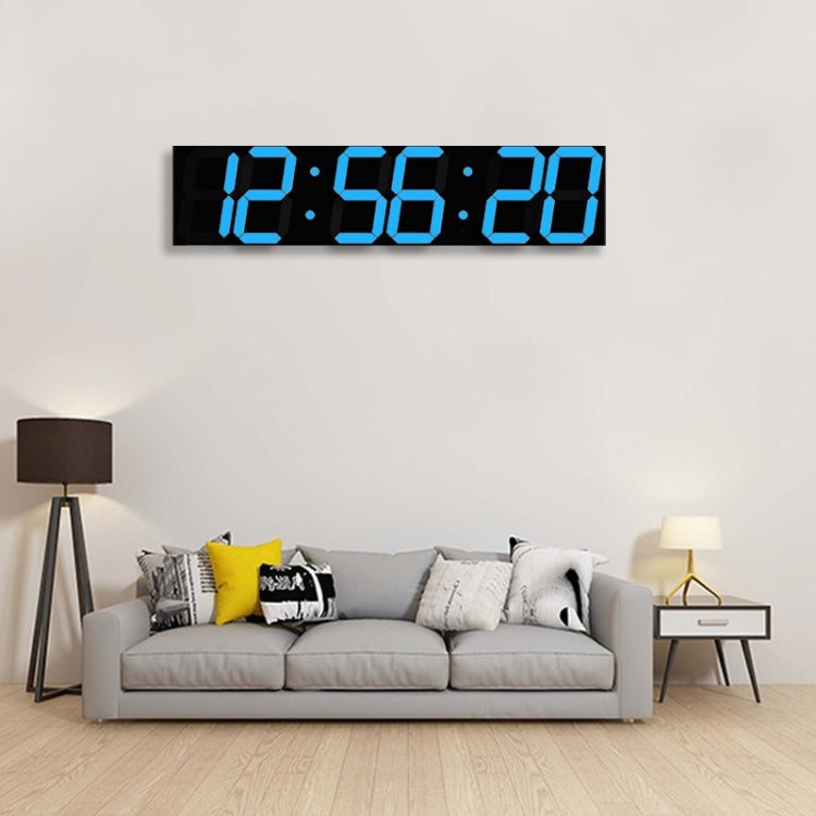Multifunctional LED Wall Clock Creative Digital Clock, Style:Sealed Box Remote Control(Blue Font) - Wall Clock by PMc TechLife | Online Shopping South Africa | PMc TechLife | Buy Now Pay Later Mobicred