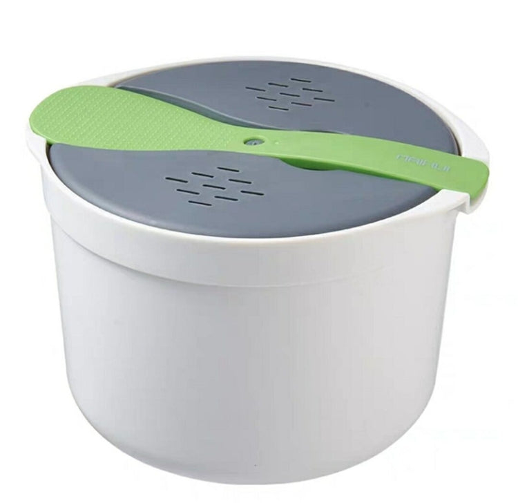 Kitchenware Microwave Oven Utensils Rrice Cooker Heating Steamer Pot Steamed Rice Box(Forest Green) - Cooking Tools by PMC TechLife | Online Shopping South Africa | PMC TechLife | Buy Now Pay Later Mobicred
