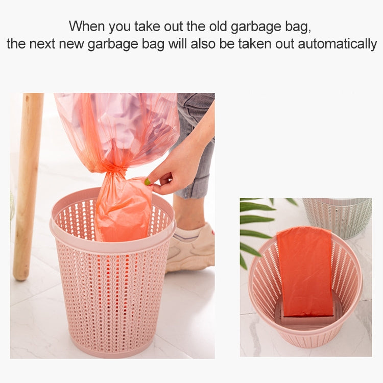 Household Removable Plastic Trash Bin Built-in Trash Bag Box(Blue) - Trash Bin & Bags by PMc TechLife | Online Shopping South Africa | PMc TechLife | Buy Now Pay Later Mobicred
