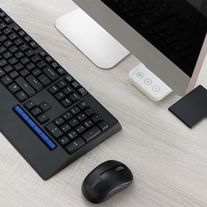 Rapoo 1860Pro Lightweight Portable Computer Notebook Office Home 2.4G Wireless High-efficiency Energy-saving Wireless Optical Keyboard and Mouse Set(Black) - Wireless Keyboard by Rapoo | Online Shopping South Africa | PMC Jewellery | Buy Now Pay Later Mobicred