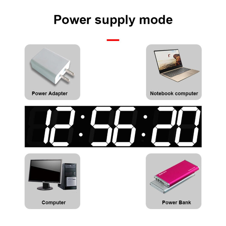 Creative LED Digital Wall Clock Multi-function WIFI Clock, Style:6 Bit Hollow WIFI(Red) - Wall Clock by PMc TechLife | Online Shopping South Africa | PMc TechLife | Buy Now Pay Later Mobicred