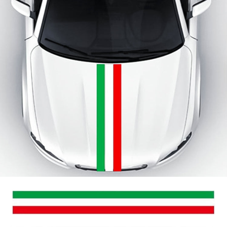 Flag Striped Car Hood Vinyl Sticker Body Decal(italy) - Decorative Sticker by PMC Jewellery | Online Shopping South Africa | PMC Jewellery | Buy Now Pay Later Mobicred