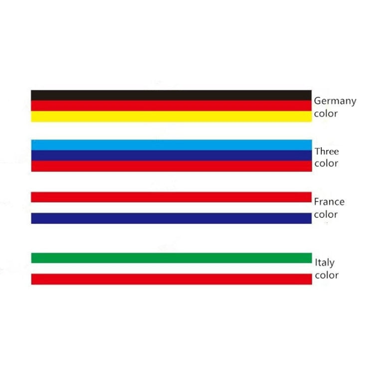 Flag Striped Car Hood Vinyl Sticker Body Decal(italy) - Decorative Sticker by PMC TechLife | Online Shopping South Africa | PMC TechLife | Buy Now Pay Later Mobicred