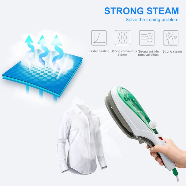 Handheld Garment Steamer Brush Portable Clothes Steam Iron, EU Plug 220V(Blue) - free shipping - PMC TechLife - Order now!