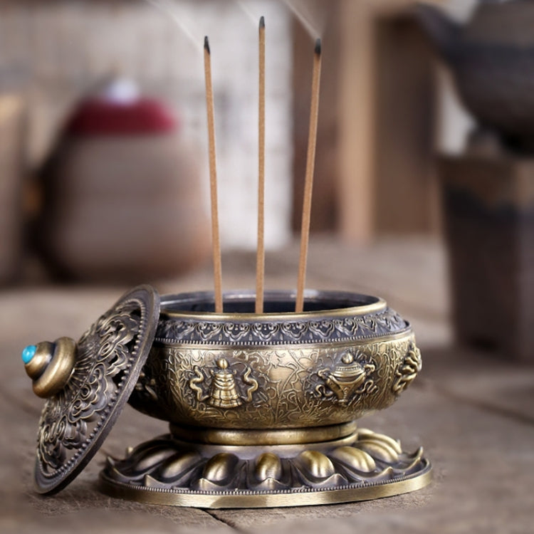 Unique Mosquito Incense Burner Mosquito Coil Holder with Metal Mesh Cover(Gold) - Mosquito Coil Tray by PMC Jewellery | Online Shopping South Africa | PMC Jewellery | Buy Now Pay Later Mobicred