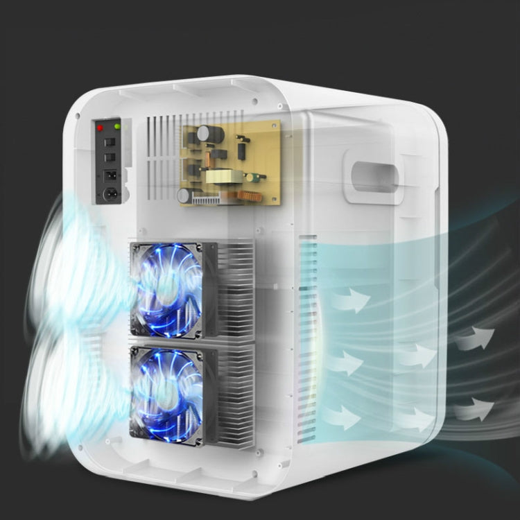 Somate SMT-8L Digital Display Car Home Dual-use Mini Refrigerator, Color:White Tempering Door, Specification:CN Plug - free shipping - PMC TechLife - Order now!