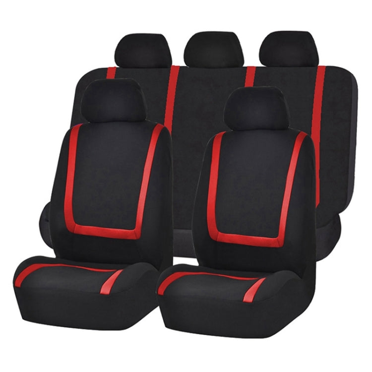 Universal Car Seat Cover Polyester Fabric Automobile Seat Covers Car Seat Cover Vehicle Seat Protector Interior Accessories 4pcs Set Gray - Seat Accessories by PMC Jewellery | Online Shopping South Africa | PMC Jewellery | Buy Now Pay Later Mobicred