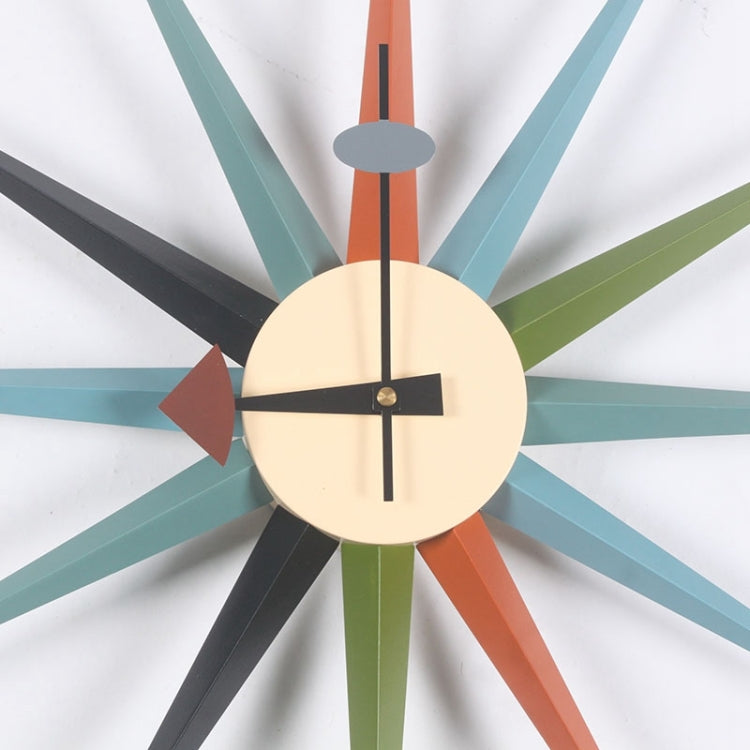 48cm Simple Modern Sun Clock Creative Home Accessories Wall Clock(Log Color Pole) - Wall Clock by PMc TechLife | Online Shopping South Africa | PMc TechLife | Buy Now Pay Later Mobicred