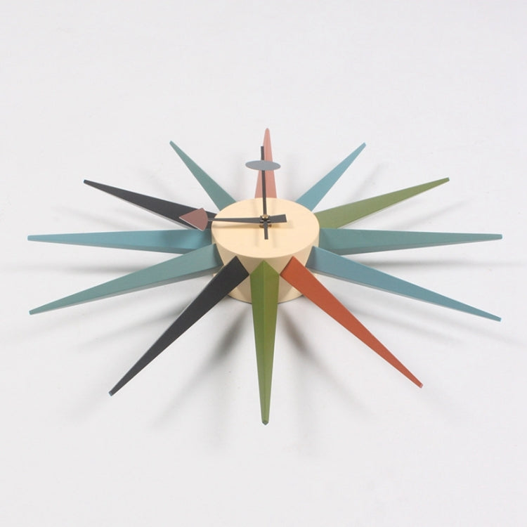 48cm Simple Modern Sun Clock Creative Home Accessories Wall Clock(Blue Pole) - Wall Clock by PMc TechLife | Online Shopping South Africa | PMc TechLife | Buy Now Pay Later Mobicred