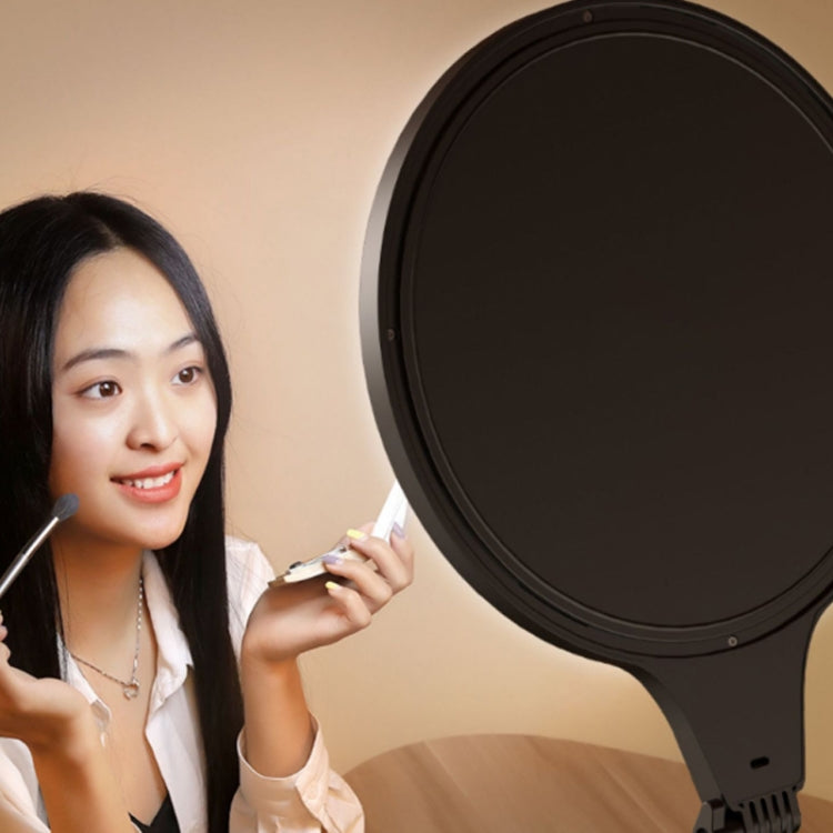 10 inch 26cm Live Broadcast Photography Desktop Beauty Fill Light Bracket, Style:Medium Version+Cooling Bracket(Black) - free shipping - PMC Jewellery - Order now!
