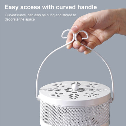 Outdoor Portable Multifunctional Hollow Fireproof Mosquito Coil Box with Lid(White) - Mosquito Coil Tray by PMC Jewellery | Online Shopping South Africa | PMC Jewellery | Buy Now Pay Later Mobicred