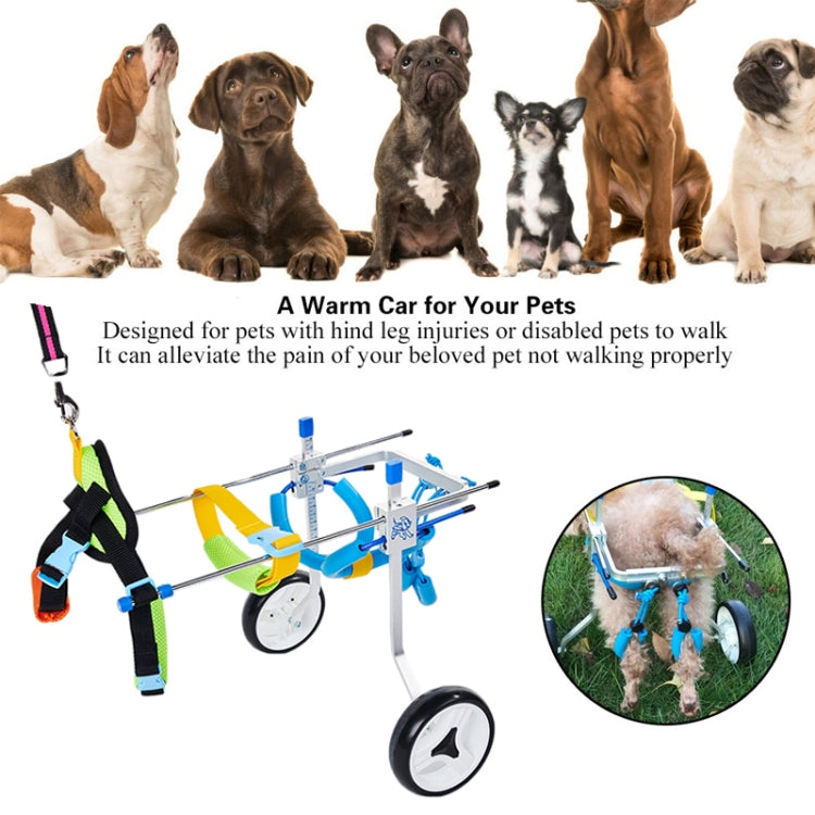 Pet Wheelchair Disabled Dog Old Dog Cat Assisted Walk Car Hind Leg Exercise Car For Dog/Cat Care, Size:XS - Training Aids by PMC Jewellery | Online Shopping South Africa | PMC Jewellery | Buy Now Pay Later Mobicred