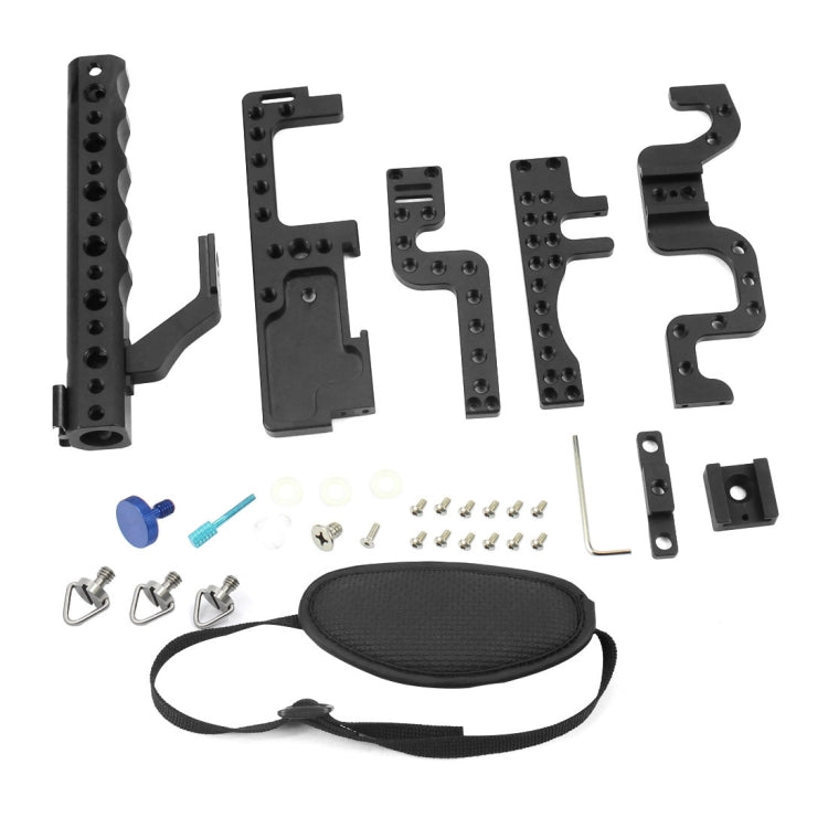 Camera Metal Video Cage Handle Stabilizer for Panasonic LUMIX GH3/GH4(Black) - Camera Cage by PMC TechLife | Online Shopping South Africa | PMC TechLife | Buy Now Pay Later Mobicred