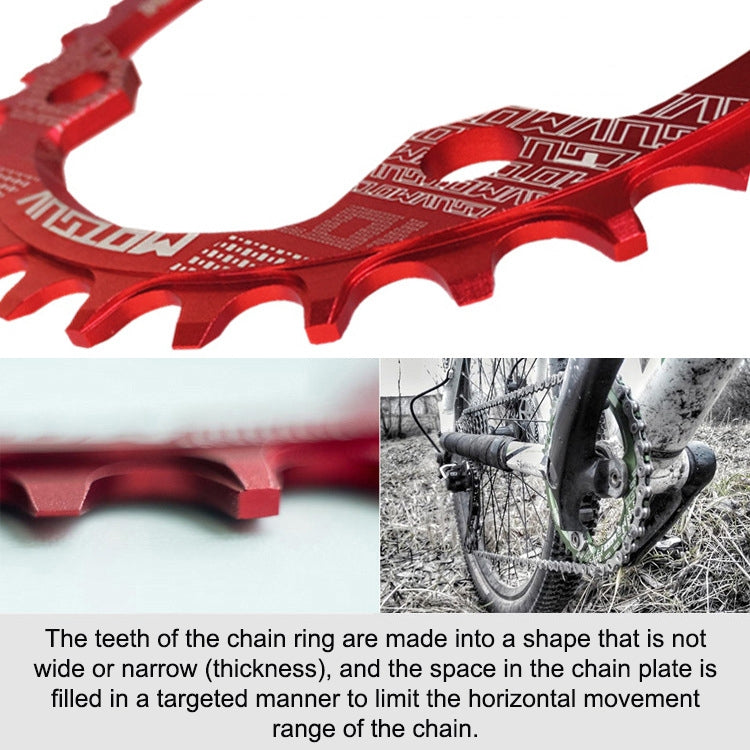 MOTSUV Narrow Wide Chainring MTB  Bicycle 104BCD Tooth Plate Parts(Purple) - free shipping - PMC TechLife - Order now!