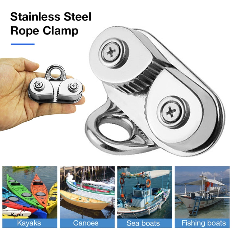 Marine Sailboat 316 Stainless Steel Pulley Rope Clamp - Marine Accessories & Parts by PMC Jewellery | Online Shopping South Africa | PMC Jewellery | Buy Now Pay Later Mobicred