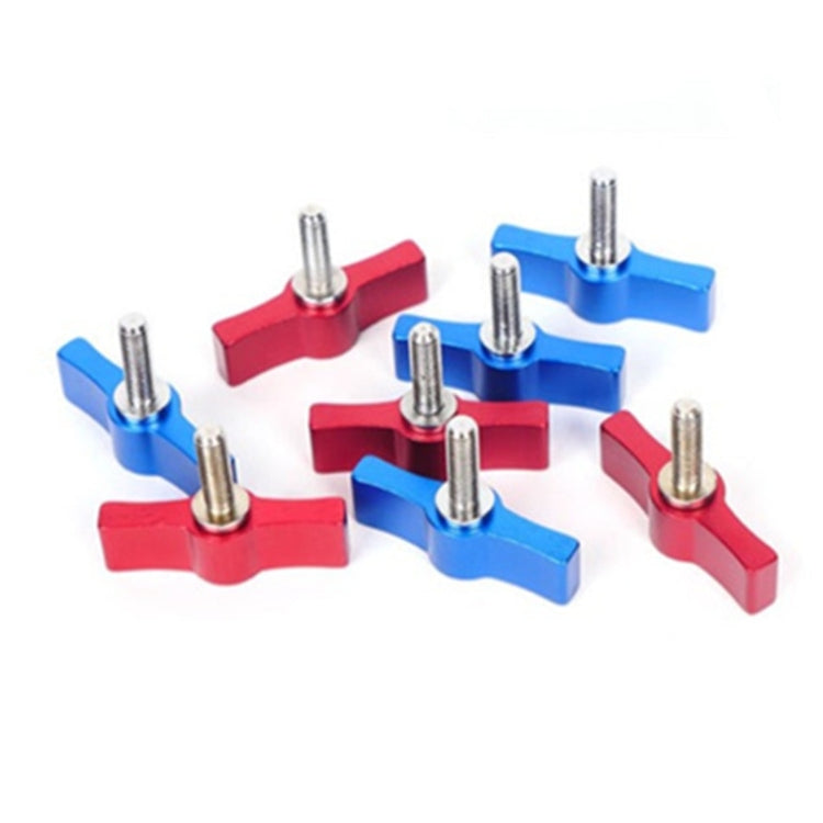 10PCS T-shaped Screw Multi-directional Adjustment Hand Screw Aluminum Alloy Handle Screw, Specification:M4(Blue) - Screws by PMC TechLife | Online Shopping South Africa | PMC TechLife | Buy Now Pay Later Mobicred