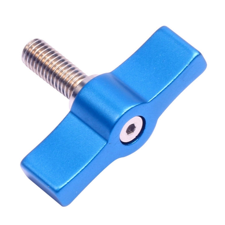 10PCS T-shaped Screw Multi-directional Adjustment Hand Screw Aluminum Alloy Handle Screw, Specification:M6(Blue) - Screws by PMC Jewellery | Online Shopping South Africa | PMC Jewellery | Buy Now Pay Later Mobicred