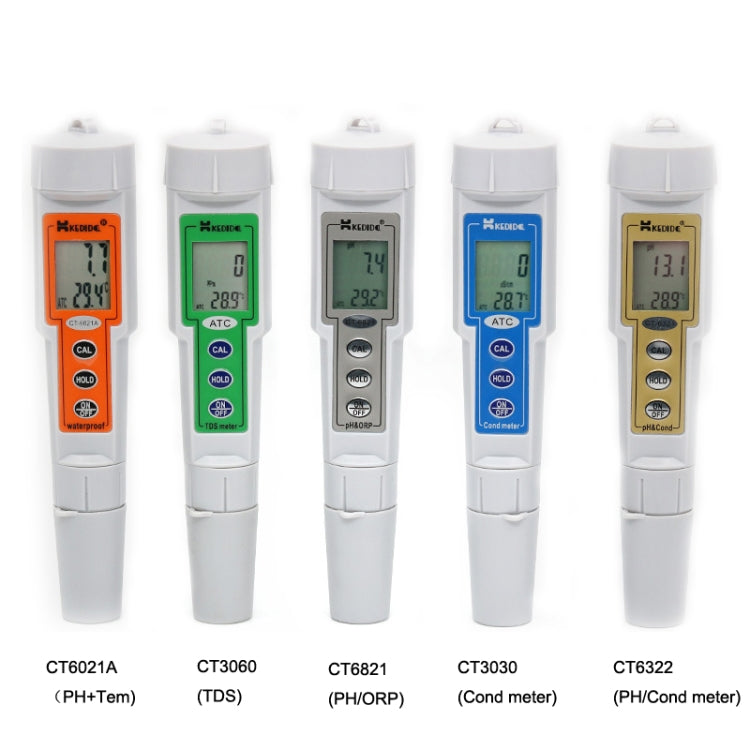 Kedida CT6322 PH Conductivity Temp Meter Portable LCD Digital Water Testing Measurement Pen - PH & Moisture Meter by PMC Jewellery | Online Shopping South Africa | PMC Jewellery | Buy Now Pay Later Mobicred