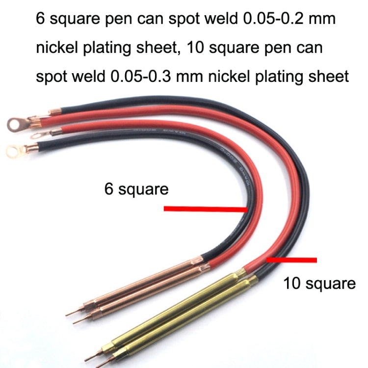 Lead-Acid Battery Version 12V Digital Display DIY Battery Spot Welding Machine Pen Control, Style:10 Square Pen With Case - Others by PMC TechLife | Online Shopping South Africa | PMC TechLife | Buy Now Pay Later Mobicred