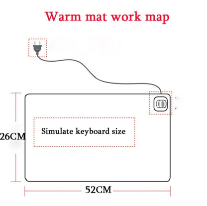 220V Electric Hot Plate Writing Desk Warm Table Mat Blanket Office Mouse Heating Warm Computer Hand Warmer Desktop Heating Plate, Color:Beautiful Homes, CN Plug - Mouse Pads by PMC Jewellery | Online Shopping South Africa | PMC Jewellery | Buy Now Pay Later Mobicred