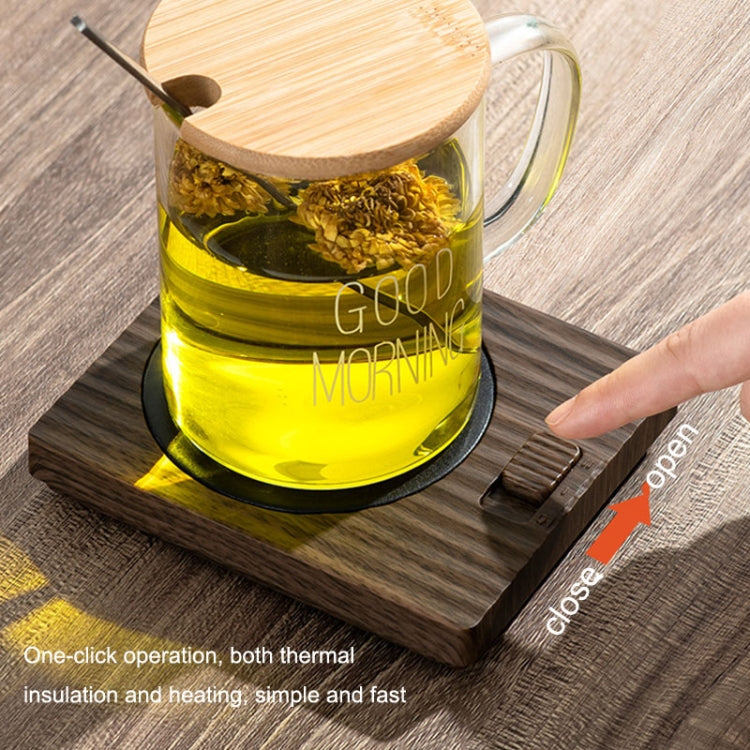 Home USB Constant Temperature Cup Mat Heat Thermos Coaster, Style:With Adapter(Vintage Brown) - USB Heater by PMC TechLife | Online Shopping South Africa | PMC TechLife | Buy Now Pay Later Mobicred