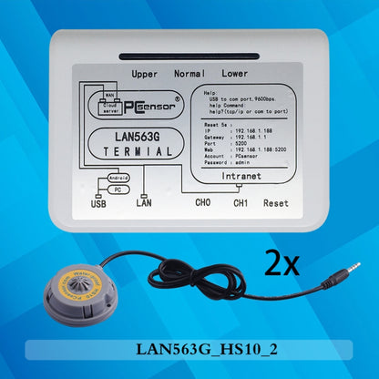 Pcsensor LAN563G-HS10-2 Household Intelligent Network Remote Temperature Monitoring System - Smart Switch by PMC Jewellery | Online Shopping South Africa | PMC Jewellery | Buy Now Pay Later Mobicred