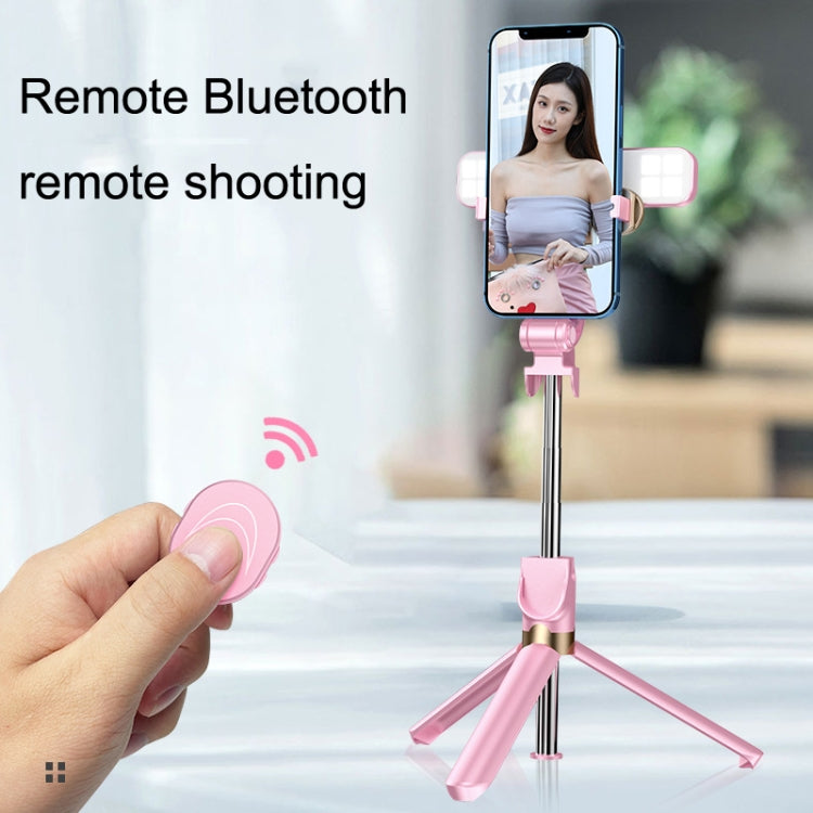XT06S Live Beauty Bluetooth Tripod Selfie Stick(White) - Selfie Sticks by PMC TechLife | Online Shopping South Africa | PMC TechLife | Buy Now Pay Later Mobicred