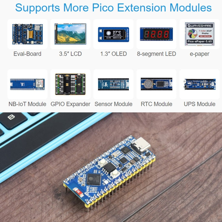 Waveshare ESP32-S3 Microcontroller 2.4 GHz Wi-Fi Development Board Dual-core Processor - free shipping - PMC TechLife - Order now!
