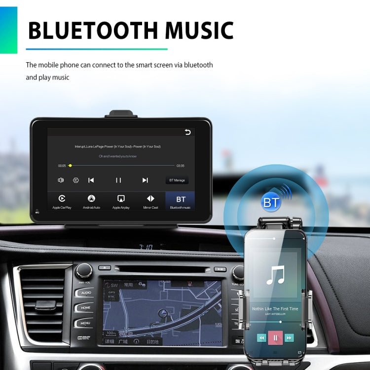 A3135 7 Inch HD Wired Smart Screen With Wireless CarPlay + Android Auto + Android With With 16G Memory Card - Car MP3 & MP4 & MP5 by PMC Jewellery | Online Shopping South Africa | PMC Jewellery | Buy Now Pay Later Mobicred