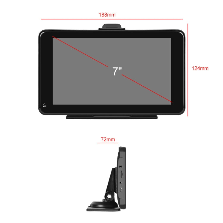 A3135 7 Inch HD Wired Smart Screen With Wireless CarPlay + Android Auto + Android With With 16G Memory Card - Car MP3 & MP4 & MP5 by PMC TechLife | Online Shopping South Africa | PMC TechLife | Buy Now Pay Later Mobicred