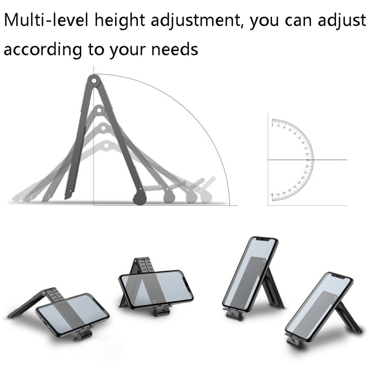 Oatsbasf 03040 Metal Mini Notebook Stand Aluminum Alloy Computer Cooling Folding Bracket(Grey) - Laptop Stand by Oatsbasf | Online Shopping South Africa | PMC Jewellery | Buy Now Pay Later Mobicred