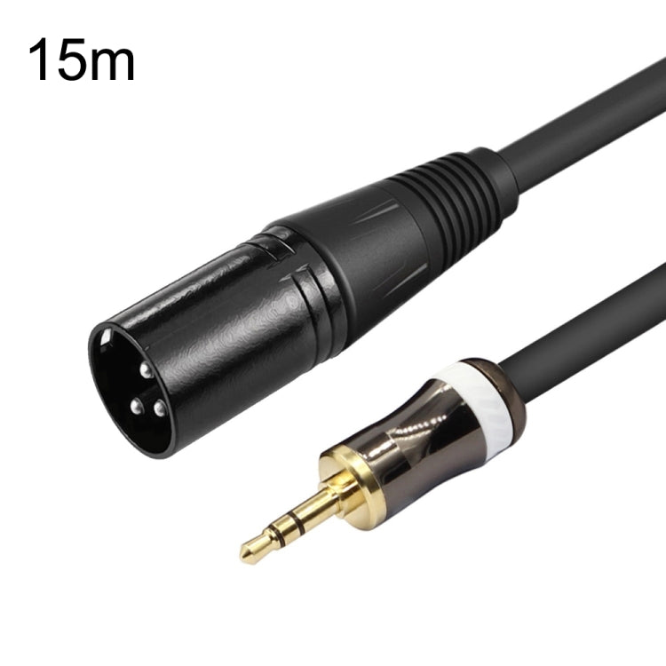 3.5mm To Caron Male Sound Card Microphone Audio Cable, Length:15m - Microphone Audio Cable & Connector by PMC Jewellery | Online Shopping South Africa | PMC Jewellery | Buy Now Pay Later Mobicred