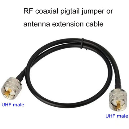 UHF Male To UHF Male RG58 Coaxial Adapter Cable, Cable Length:3m - Connectors by PMC Jewellery | Online Shopping South Africa | PMC Jewellery