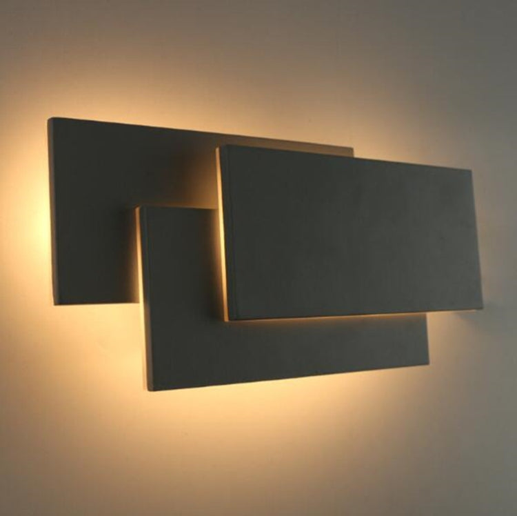 White circle 18W Creative Simple Bedroom Bedside Living Room Restaurant Hotel Study Hall Corridor Aisle Light LED Tower Stack Wall Lamp(White Light) - Wall Lamps by PMc TechLife | Online Shopping South Africa | PMc TechLife | Buy Now Pay Later Mobicred