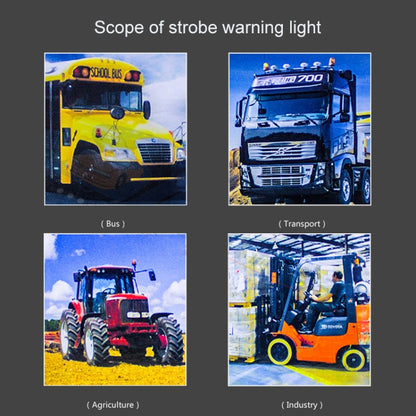 10-110V Forklift Warning Lights Strobe School Lights Traffic Construction LED Roof Engineering Vehicles Flash Lights - Warning Lights by PMC Jewellery | Online Shopping South Africa | PMC Jewellery | Buy Now Pay Later Mobicred