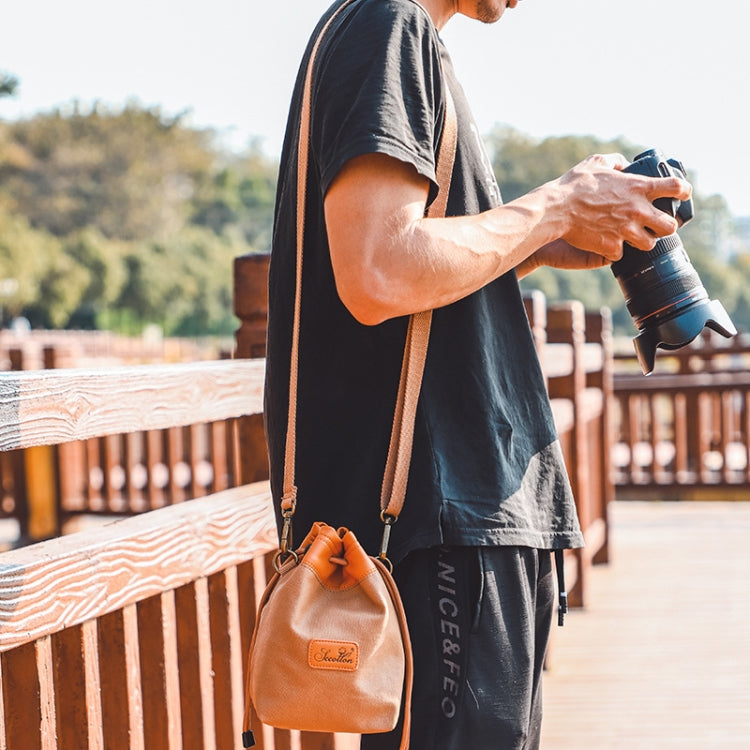 S.C.COTTON Camera Lens Protection Bag Liner Bag Waterproof Camera Storage Bag, Size: L(Blue) - Soft Bag by S.C.COTTON | Online Shopping South Africa | PMC Jewellery | Buy Now Pay Later Mobicred