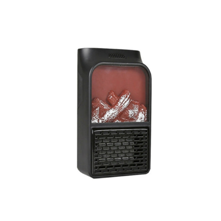 Flame Simulation Mini Portable Desktop Heater, Style:Without Remote Control, Plug Type:UK(Black) - Electric Heaters by PMC Jewellery | Online Shopping South Africa | PMC Jewellery | Buy Now Pay Later Mobicred