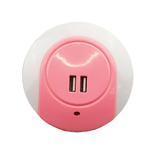 A78B LED Night Light With USB Port Intelligent Light Control Sensor Light, Plug:AU Plug(Pink) - Sensor LED Lights by PMC Jewellery | Online Shopping South Africa | PMC Jewellery | Buy Now Pay Later Mobicred