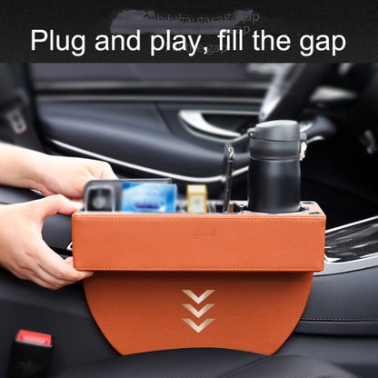 SUSISUN SNH010 Car Seat Gap Storage Box, Style:Positive Drive(Apricot) - Stowing Tidying by SUSISUN | Online Shopping South Africa | PMC Jewellery | Buy Now Pay Later Mobicred
